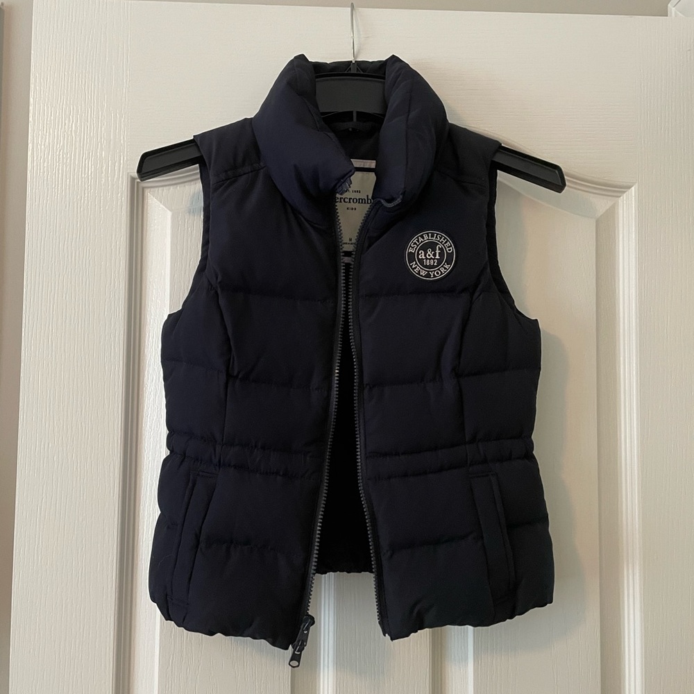 Abercrombie Kids Navy Vintage Down Vest